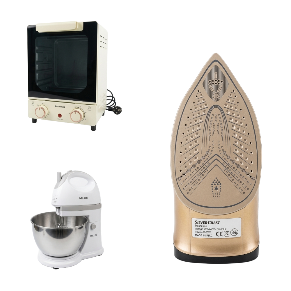 Pack of three | Oven | Iron | Mixer