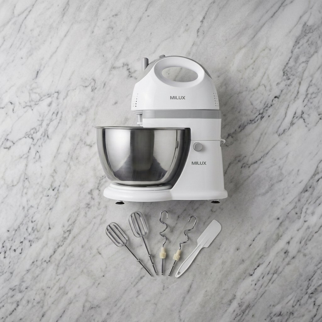 Electric Stand Mixer with Stainless Steel Bowl